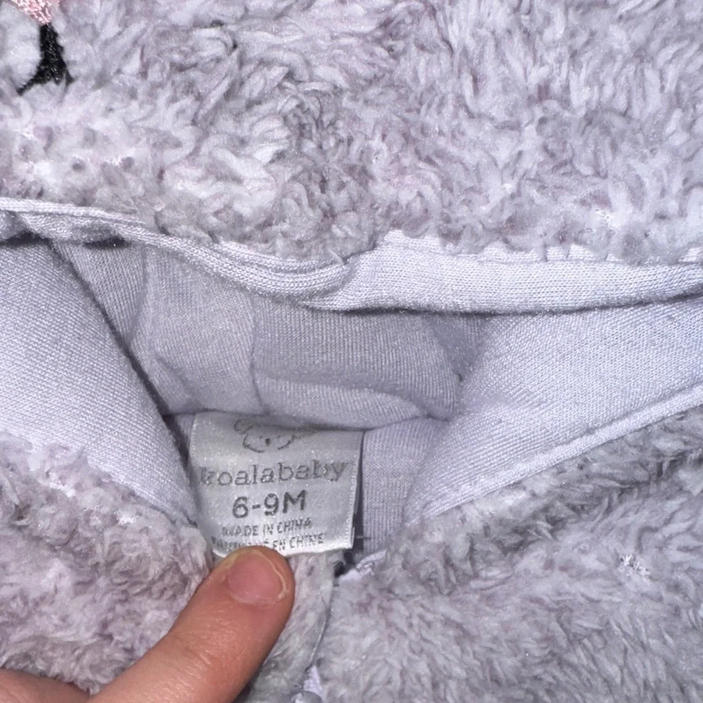 Cozy Gray Kids One Piece with Crown